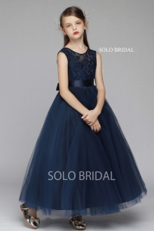 blue lace and tulle flower girl dress 5D7A6089